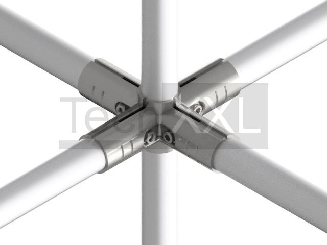 Connecteur D28 standard 4 voies lourd, gris
