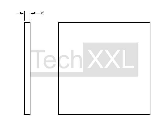 Pack de 3 plaques de polycarbonate de remplacement - ep. 6mm gris longueur  294cm