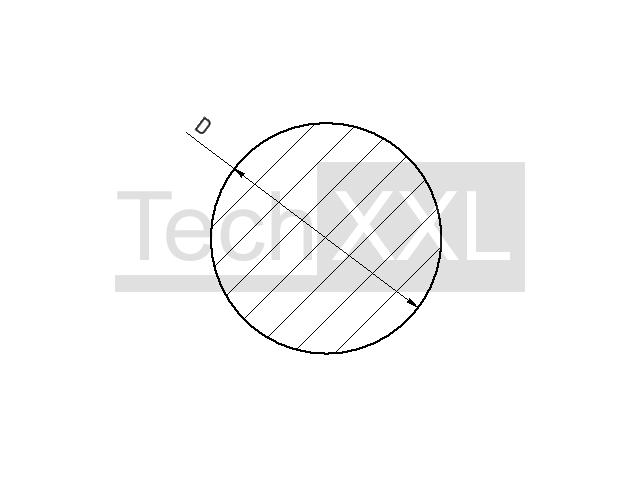 Aluminium-Profil rond D12 ️ Semi-fini - Item No 102081 | SMT Alcom SAS