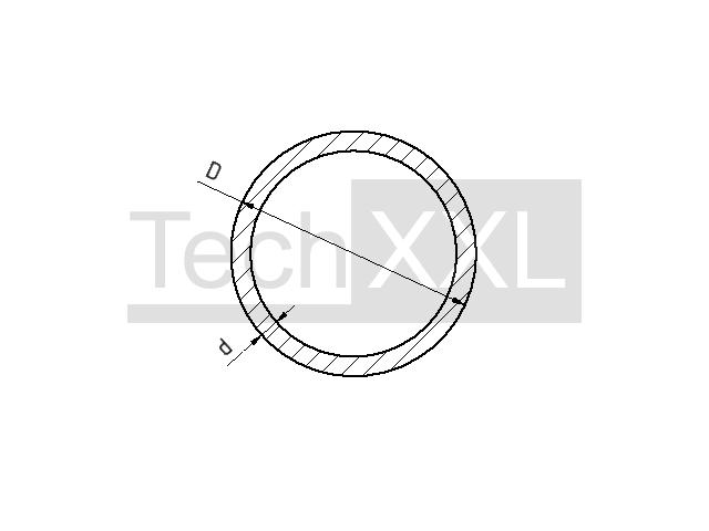 Tube rond D34x6 wie HH300RR26