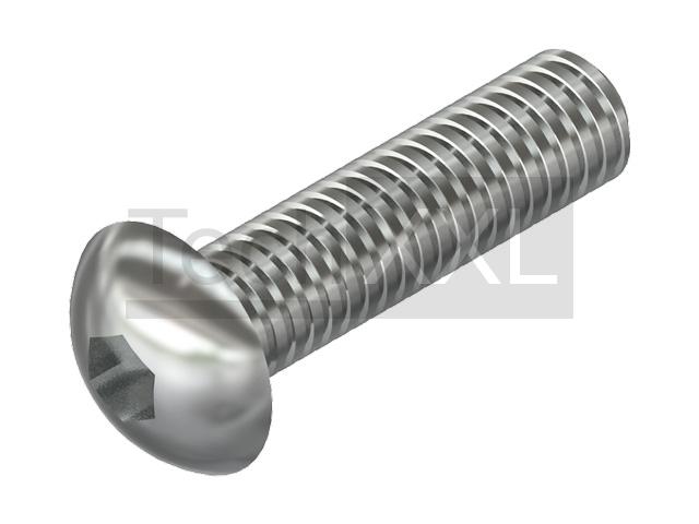 Vis Bhc tête bombée M6x20, inox ➡️ 0.26€ ▷ Profilés et Accessoires - Item  No 102595