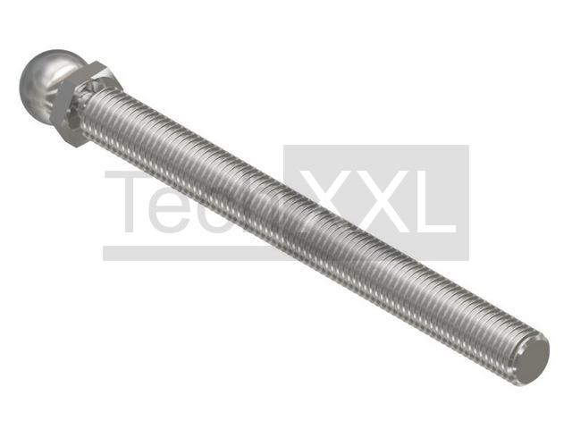 Gewindestange SW10 für Gelenkstellfüße M6x80 Kugel 10mm ➡️ Composants de  génie mécanique - Item No 300015